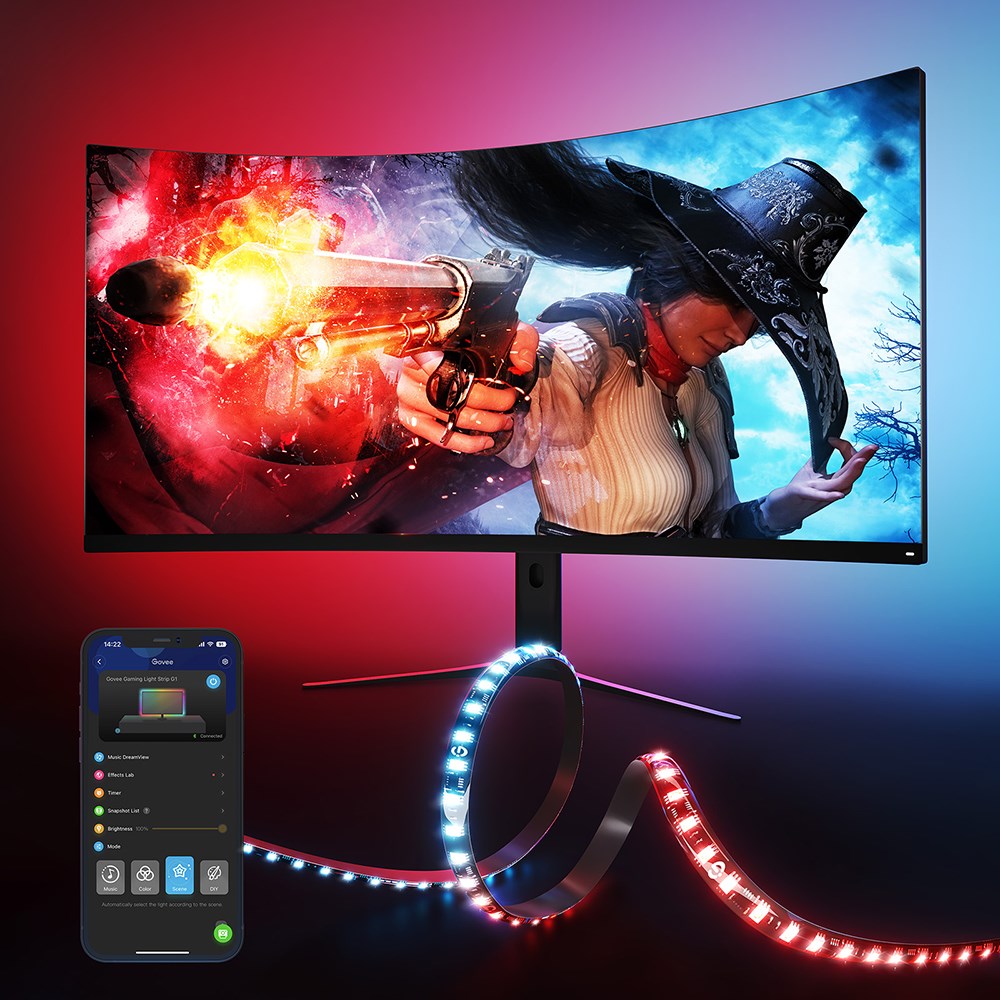 Govee Gaming Lightstrip G1 Lysstrimmel - Sort