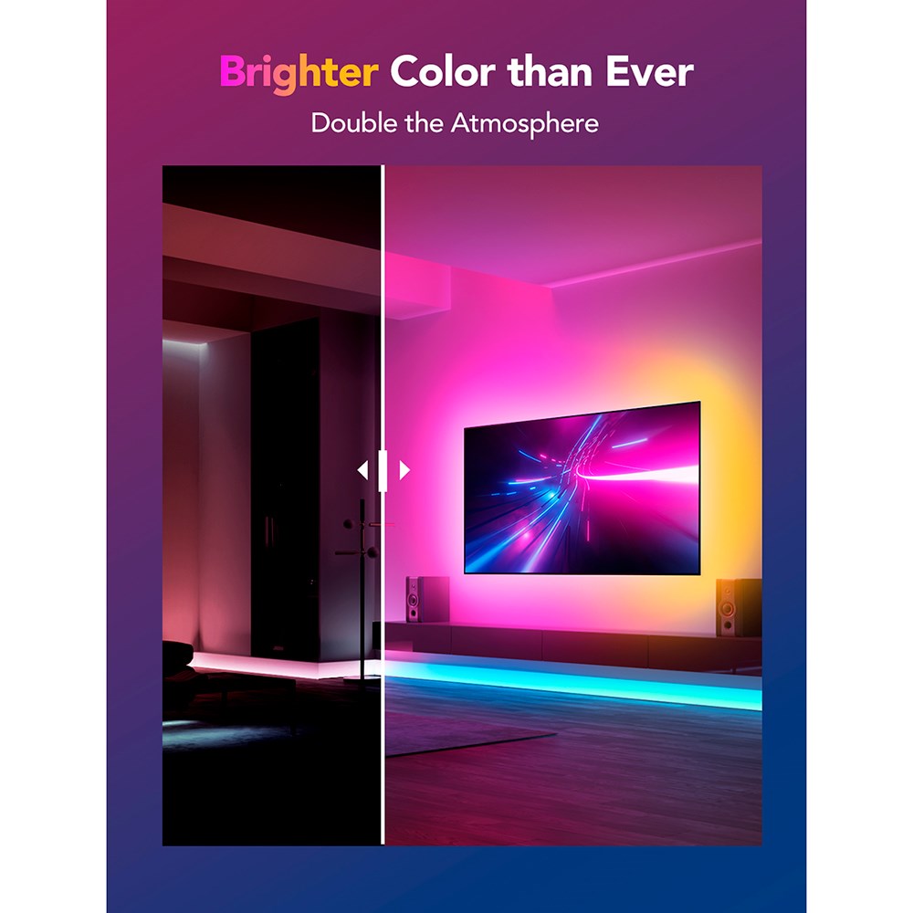 Govee RGBICW LED Strip Lights 1m Forlænger - Hvid