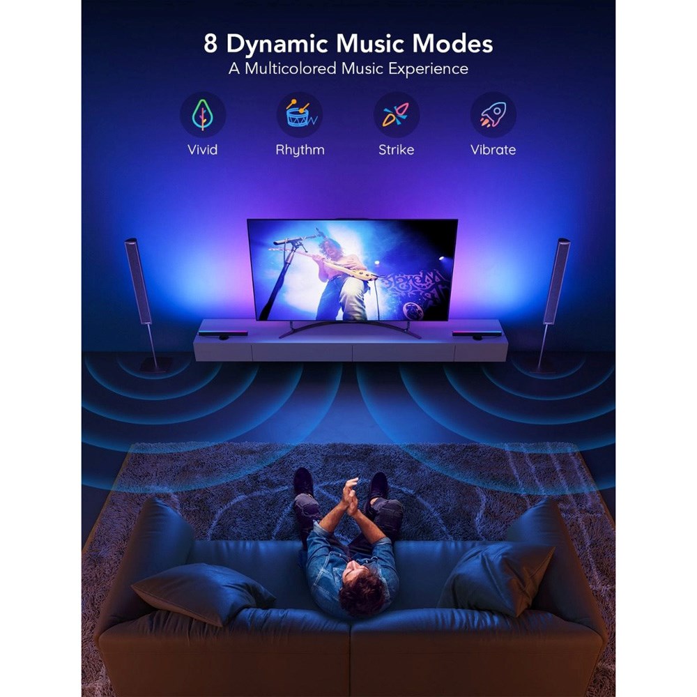 Govee Flow Plus Light Bars 40 - 70" - Sort