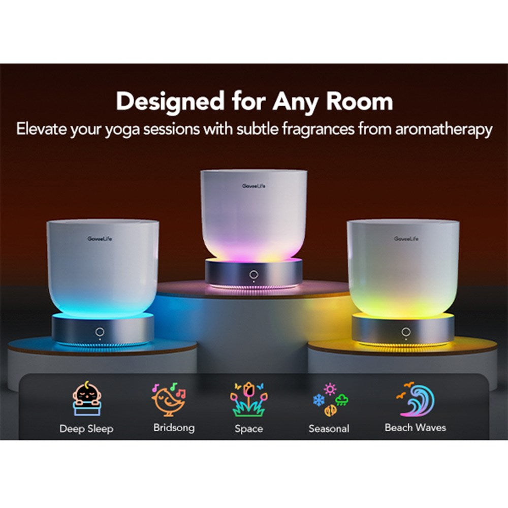 Goveelife Smart Aroma Diffuser - RGBIC & White Noise - Hvid