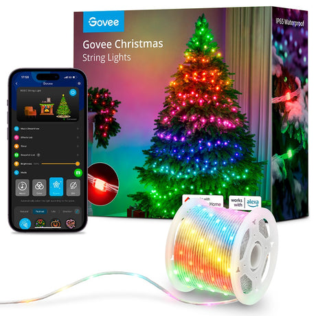 Govee Christmas Lights Smart Lyskæde - 20m - Flerfarvet Lys