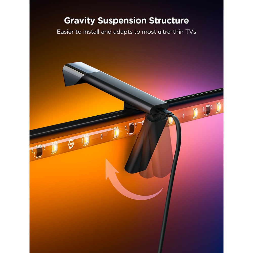 Govee TV 3 Lite Backlight - 55 - 65" - Sort