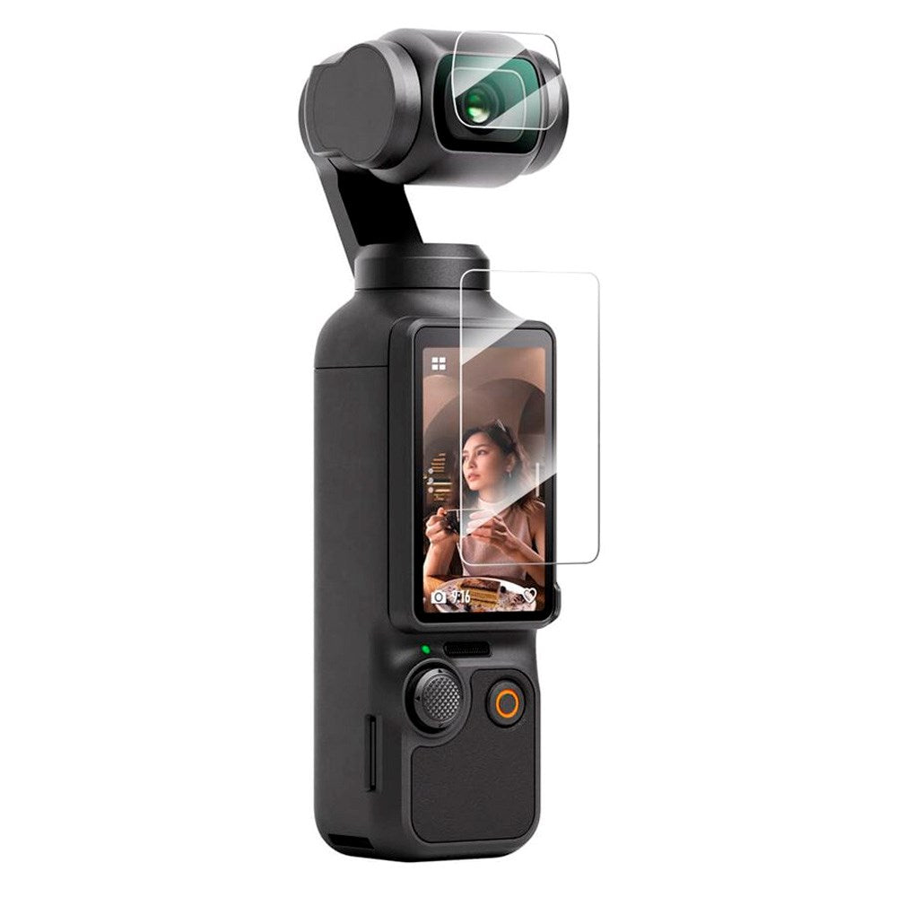TELESIN - Hærdet Beskyttelsesglas - DJI Osmo Pocket 3 - 2 stk - Gennemsigtig
