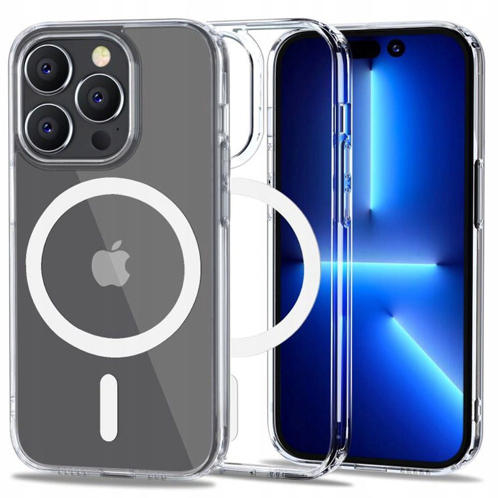 Tech-Protect iPhone 14 Pro Flexair Hybrid Bagside Cover - MagSafe Kompatibel - Gennemsigtig