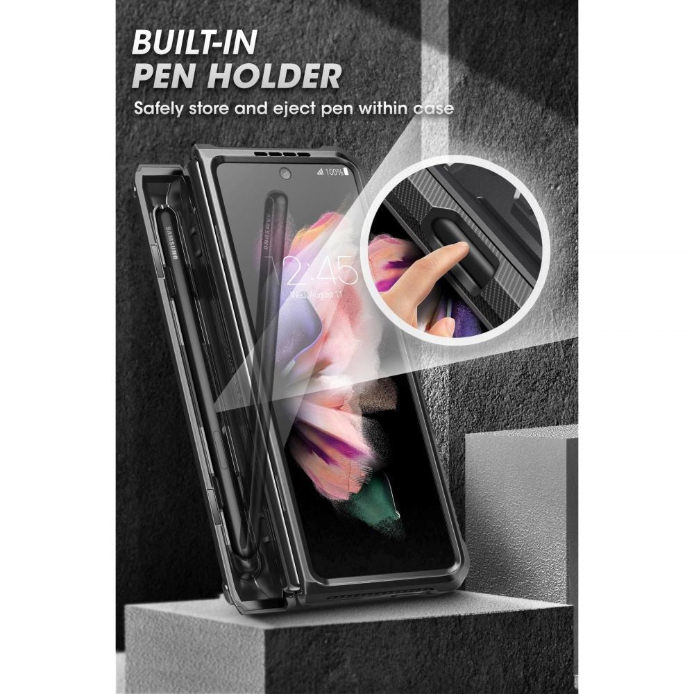 Samsung Galaxy Z Fold3 (5G) SUPCASE Unicorn Beetle Pro Bagside Cover m. Skærmbeskyttelse - Sort