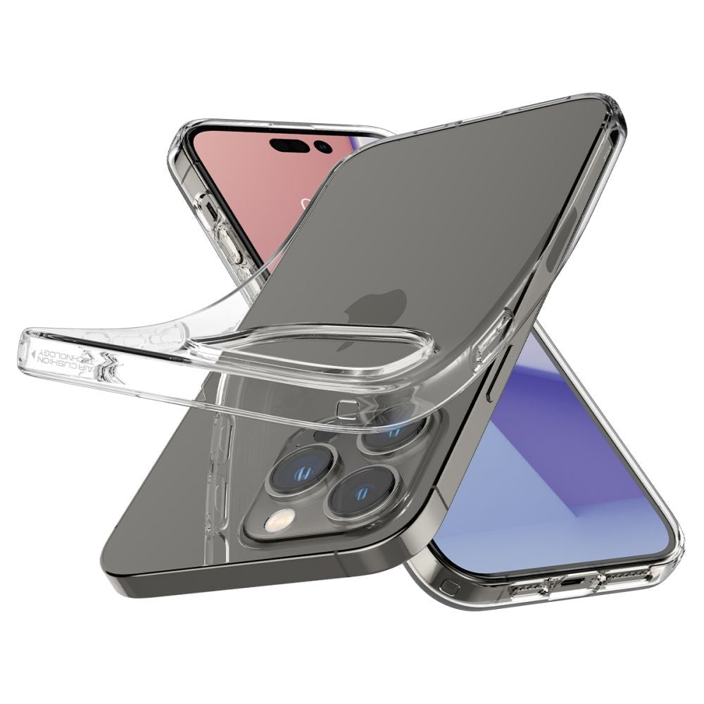 Spigen iPhone 14 Pro Liquid Crystal Bagside Cover - Gennemsigtig