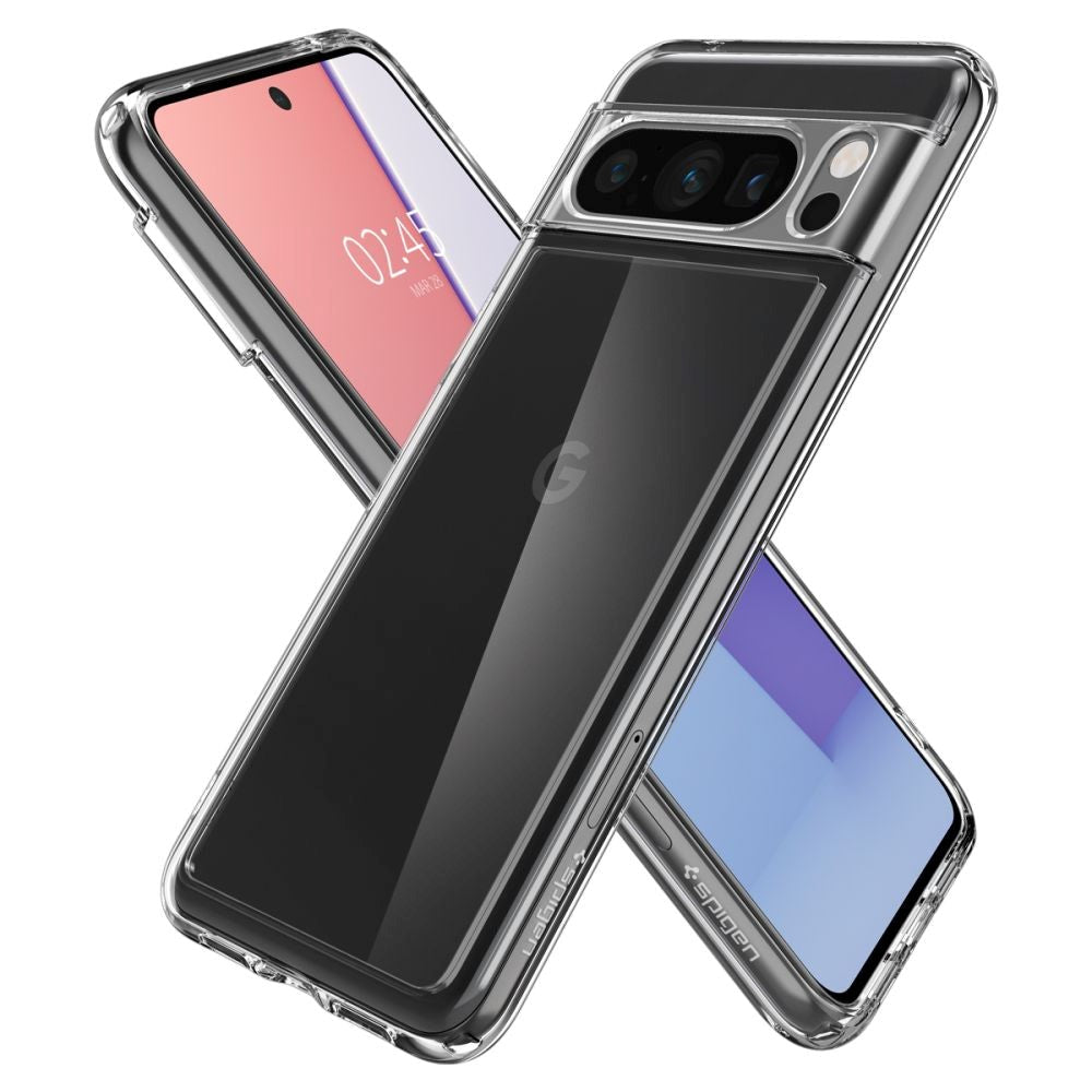 Spigen Google Pixel 8 Pro Ultra Hybrid Case - Gennemsigtig