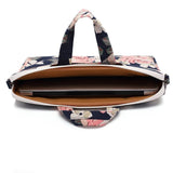 Canvaslife Briefcase Taske Til MacBook / PC 13-14" - Navy Rose