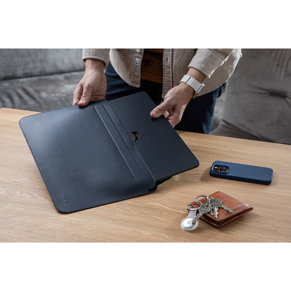 Epico Læder Laptop Sleeve 16" (360 x 250 mm) - Sort