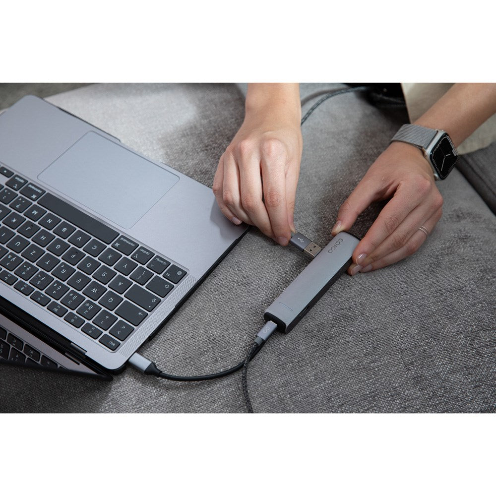 Epico 6-i-1 Slim 8K USB-C Hub - Space Grey