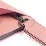 Philbert UltraSlim 15" Vegansk Læder MacBook / Laptop Sleeve m. Strop (35,5 x 25 x 2 cm) - Lyserød