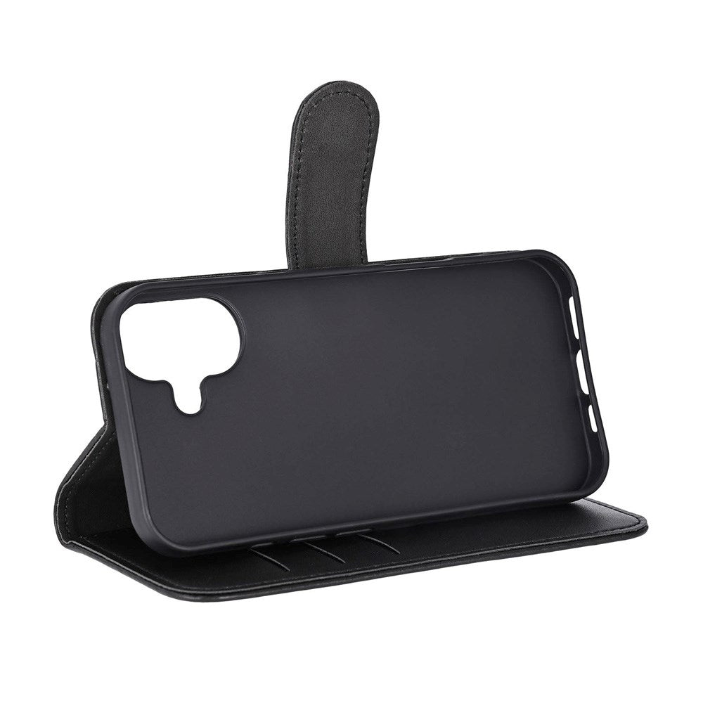 iPhone 16 Classic Wallet Flip Cover m. Kortholder & Stander - Sort