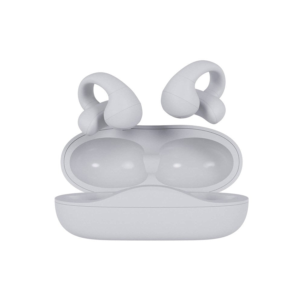 Happy Plugs - Clip Trådløse Open-Ear Høretelefoner - Hvid