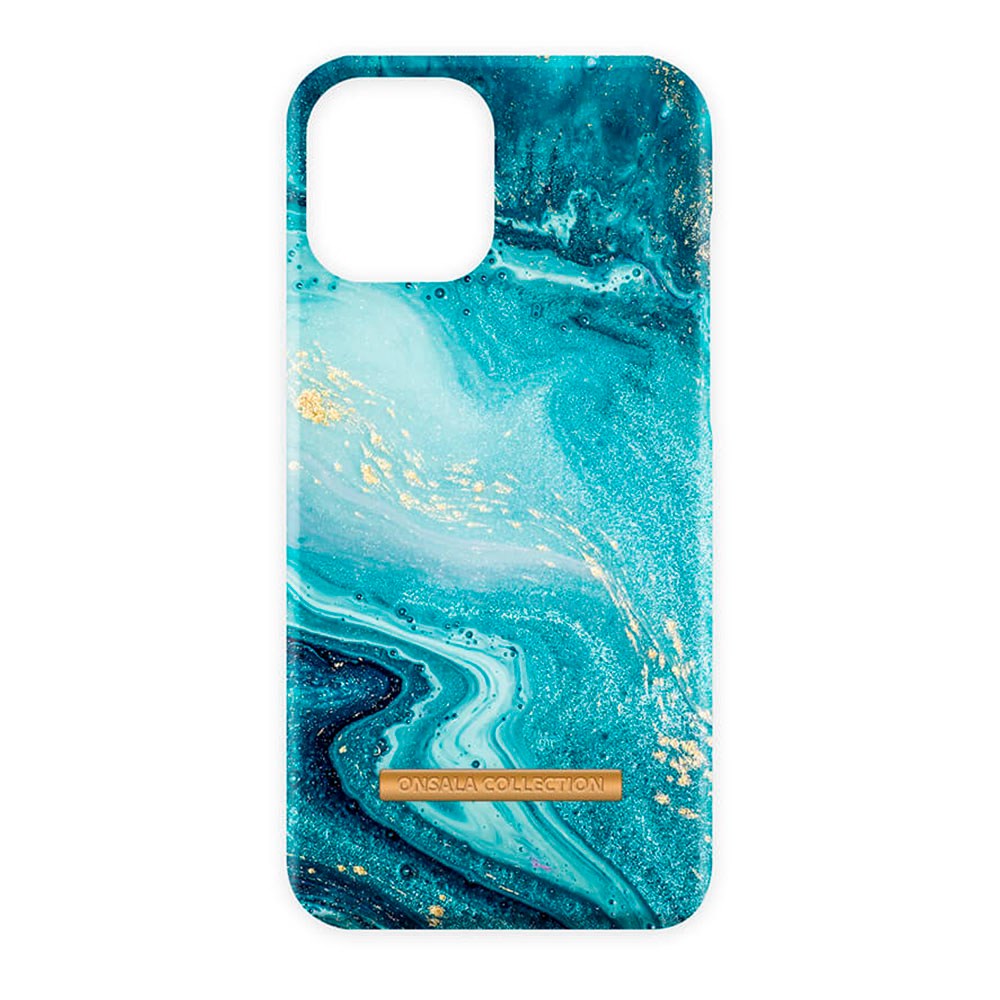 iPhone 13 Mini Onsala Fashion Collection Case - Magnetisk - Blue Sea Marble