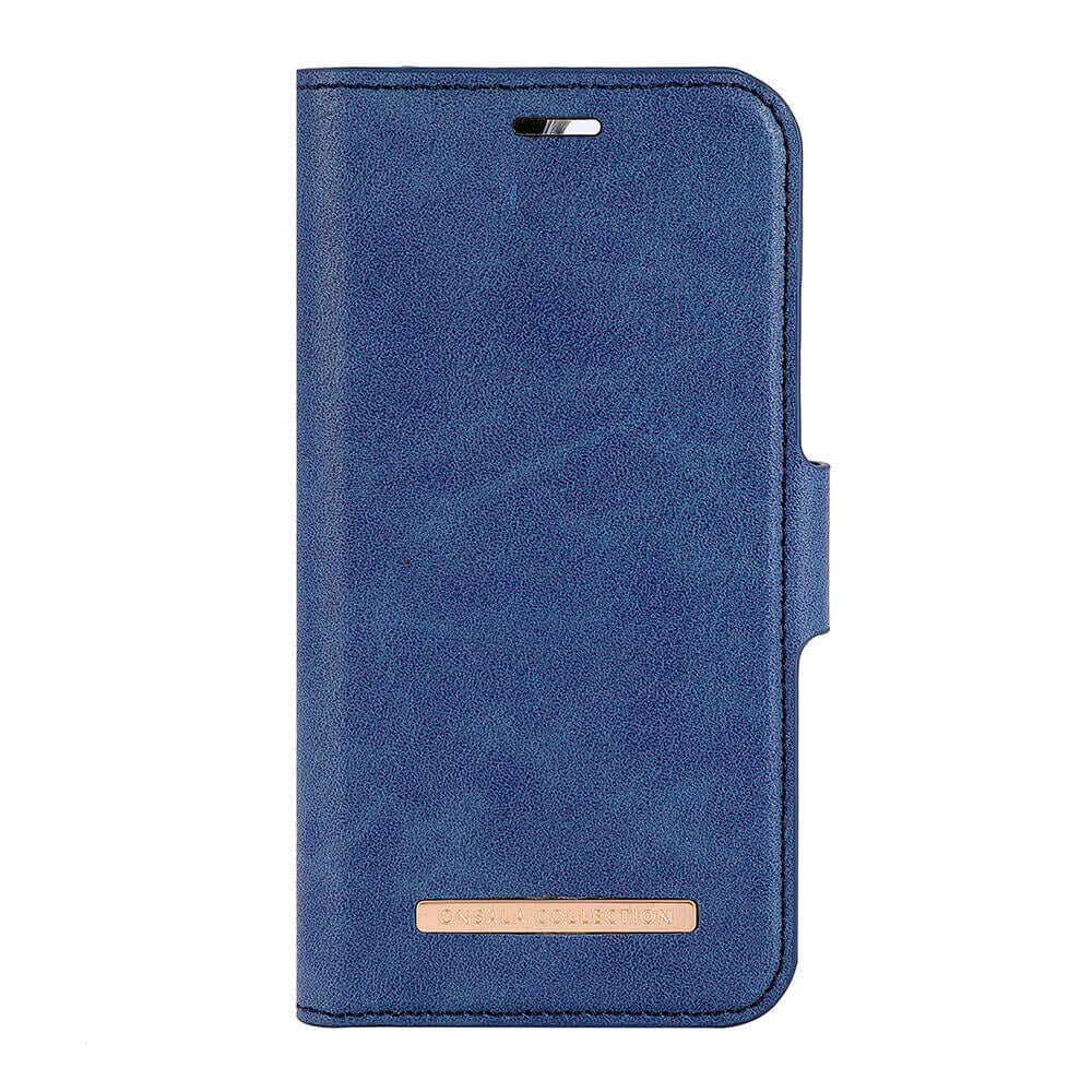 GEAR iPhone 13 Mini ONSALA Fashion Collection Wallet Læder Flip Cover m. Magnet - Royal Blue