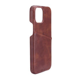 GEAR Onsala Collection iPhone 13 Mini Læder Bagside Cover m. Kortlomme - Brun