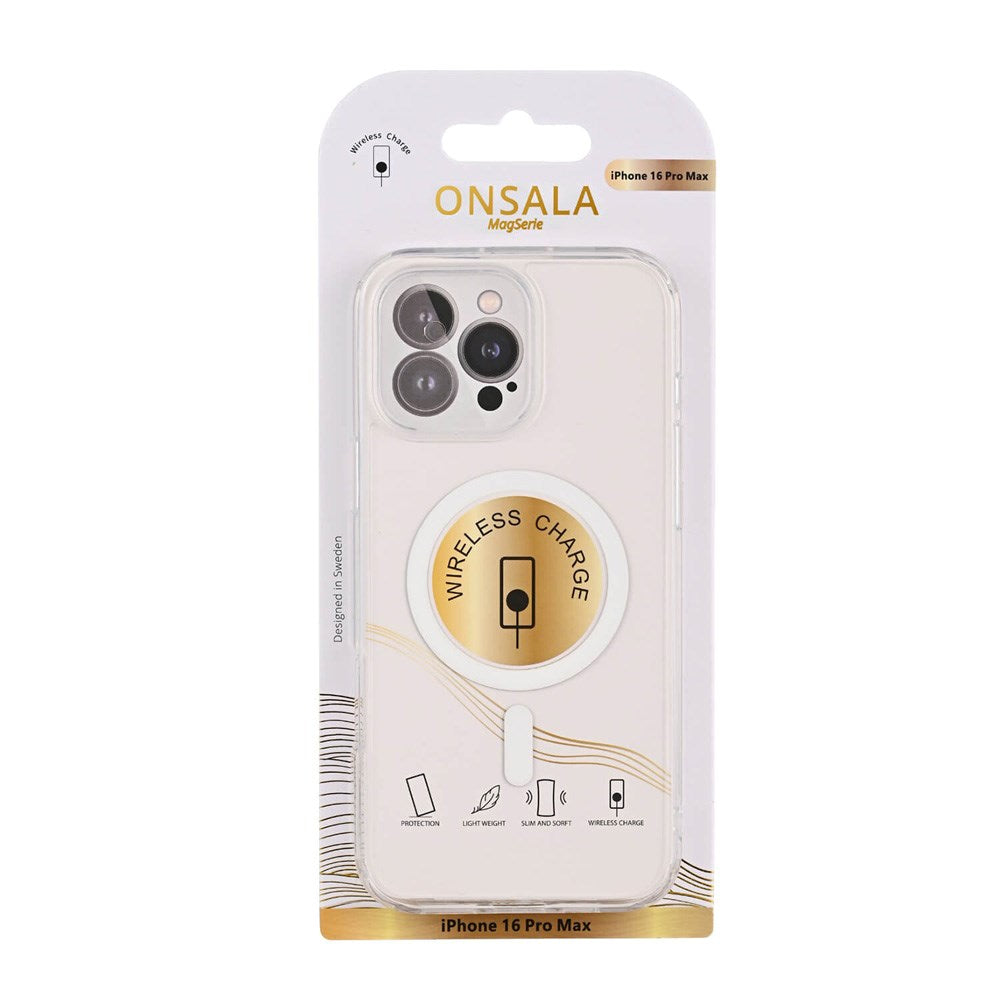 iPhone 16 Pro Max Onsala Fleksibelt Plast Mobil Cover - MagSafe Kompatibelt - Gennemsigtig