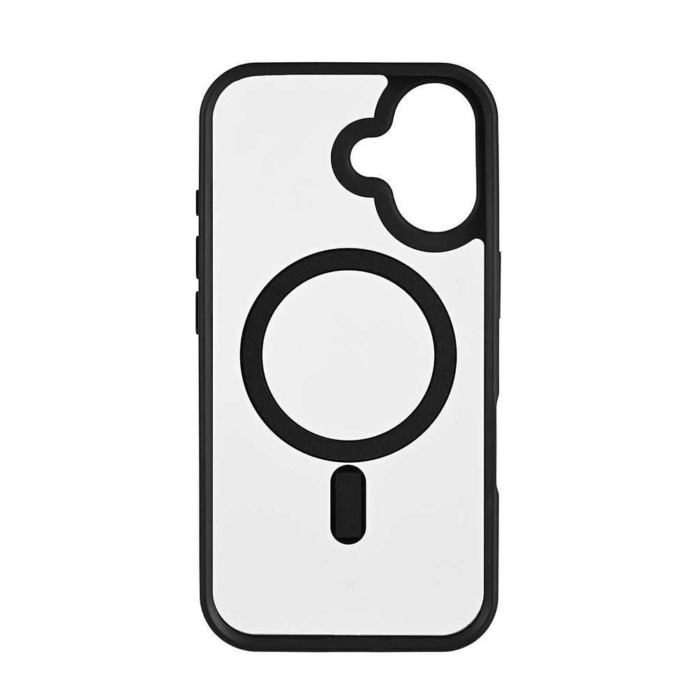 Onsala iPhone 16 Bumper Mobil Cover - MagSafe Kompatibel - Sort & Gennemsigtig