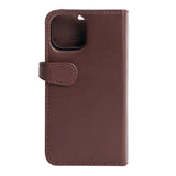 GEAR Buffalo iPhone 13 Mini Wallet Ægte Læder Flip Magnet Cover m. Pung - Brun