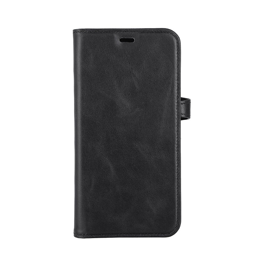 Gear Buffalo iPhone 14 Plus Wallet Ægte Læder Magnet Flip Cover m. Pung - Sort