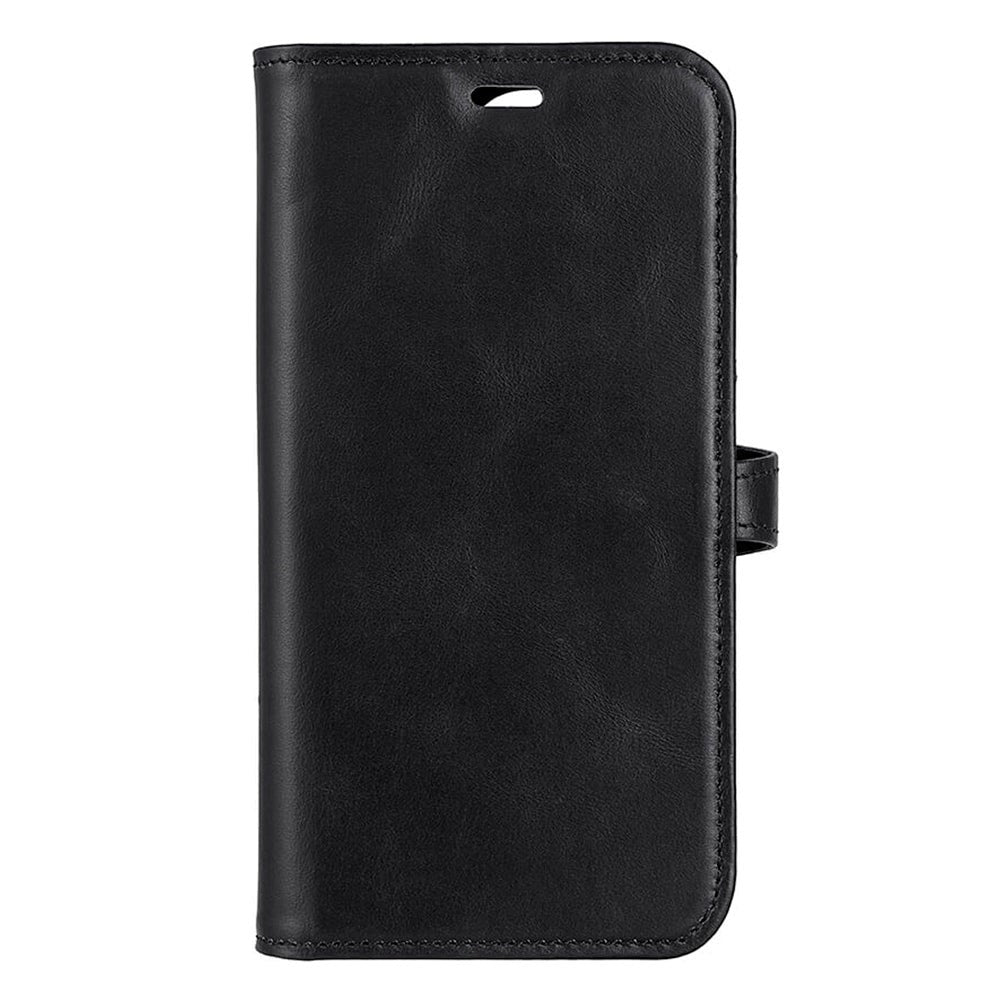 Buffalo iPhone 14 Pro Wallet Ægte Læder Magnet Flip Cover m. Pung - Sort