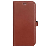 GEAR Buffalo iPhone 15 Pro 2-in-1 Wallet Ægte Læder Magnet Flip Cover m. Pung - Brun