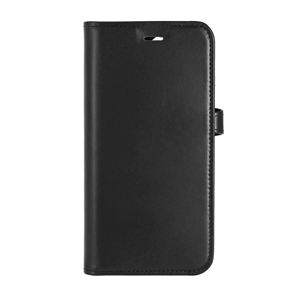Buffalo iPhone 16 2-in-1 Wallet Ægte Læder Magnet Flip Cover m. Pung - MagSafe Kompatibel - Sort