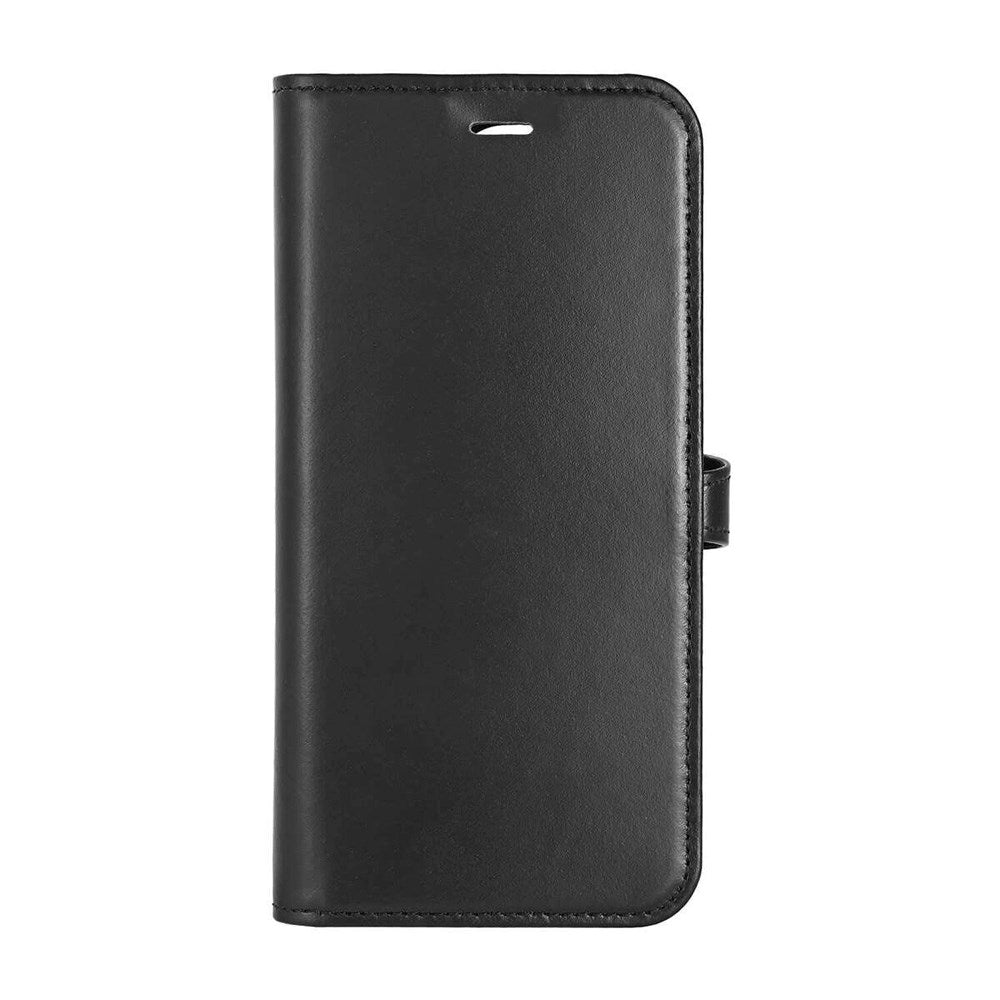 Buffalo iPhone 16 Pro 2-in-1 Wallet Ægte Læder Magnet Flip Cover m. Pung - MagSafe Kompatibel - Sort
