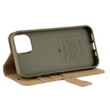 iPhone 13 GEAR Onsala Eco Flip Case med Pung - Nedbrydeligt - Sand