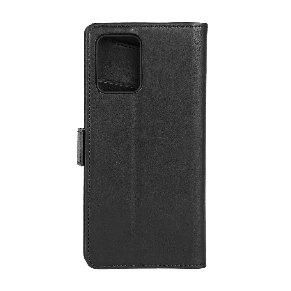 Motorola Moto G55 (5G) GEAR Vegansk Læder Flip Case m. Kortholder - Sort