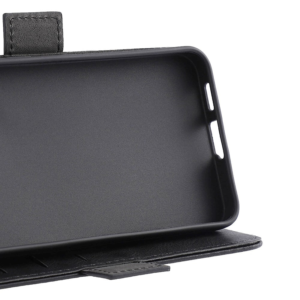 Samsung Galaxy S24 FE GEAR Vegansk Læder Flip Case m. Kortholder - Sort