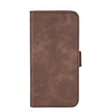 GEAR iPhone 16 Plus Wallet - Læder Flip Cover m. Pung til 3 Kort - MagSafe Kompatibel - Brun