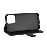 GEAR iPhone 16 Pro Max Wallet - Læder Flip Cover m. Pung til 3 Kort - MagSafe Kompatibel - Sort