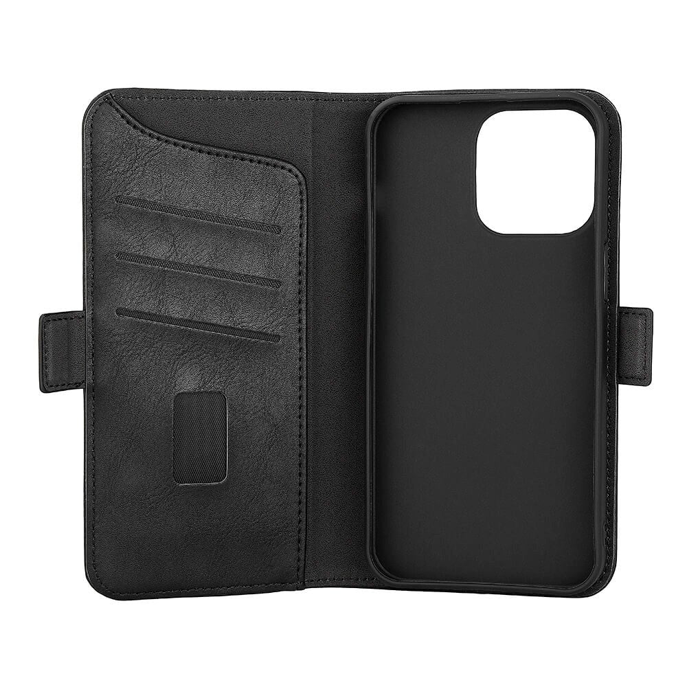 iPhone 13 Mini Gear Wallet - Læder Flip Cover m. Pung - Sort