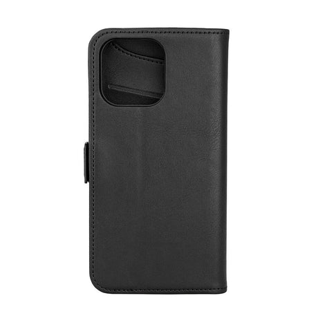 GEAR iPhone 15 Pro Max Wallet - Læder Flip Cover m. Pung til 3 Kort - Sort