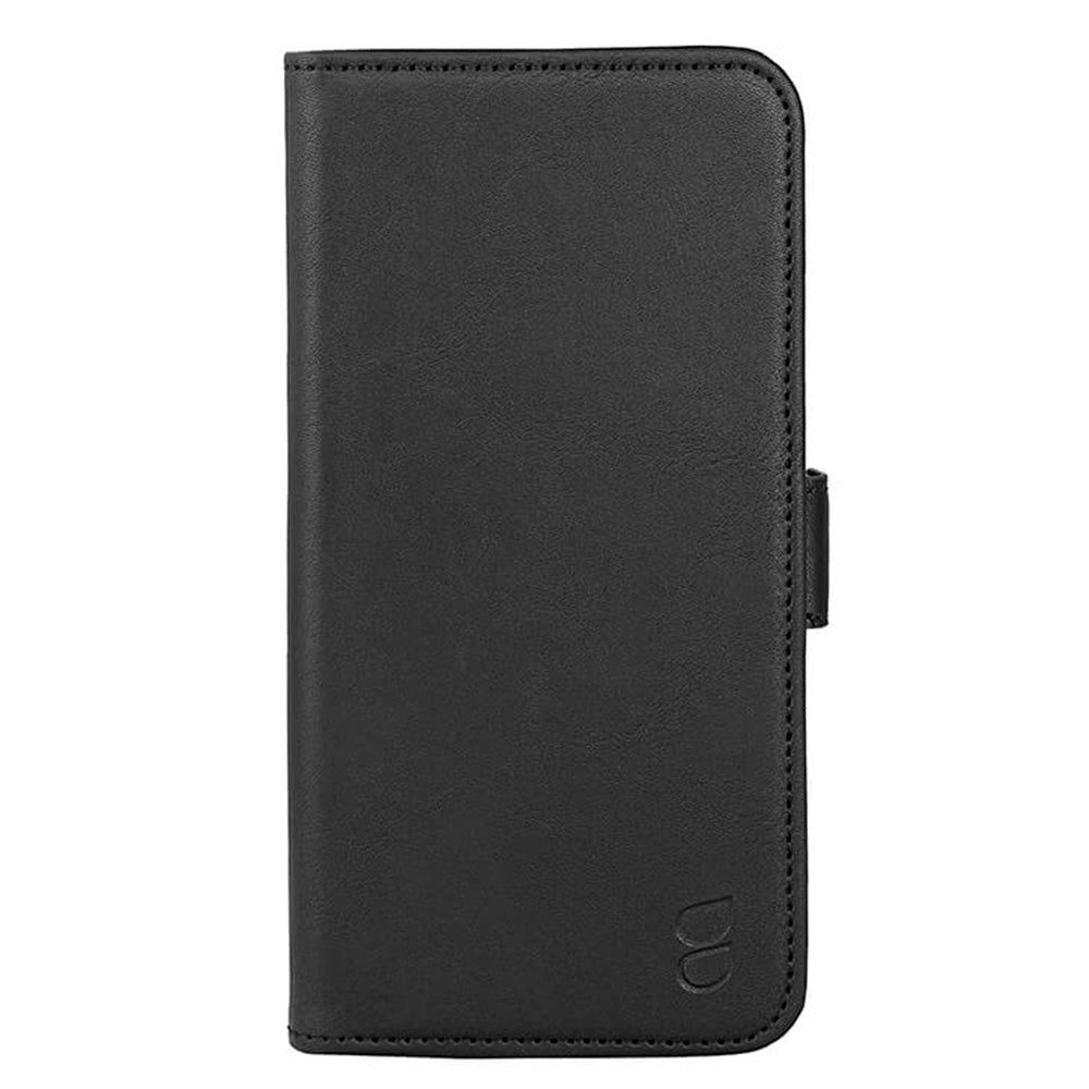 GEAR iPhone 15 Wallet - Læder Flip Cover m. Pung til 3 Kort - Sort
