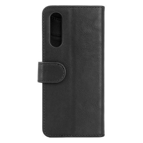 Sony Xperia 10 V GEAR Læder Flip Cover m. Pung - Sort