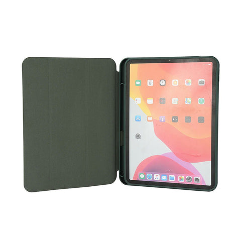 GEAR iPad 10.9" (2022) Pencilpocket  Læder Flip Cover - Grøn