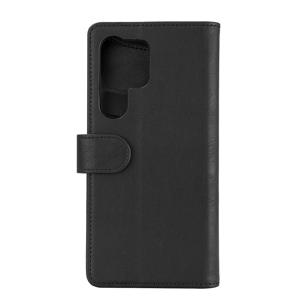 Gear Wallet Samsung Galaxy S23 Ultra - Læder Flip Cover m. Pung - Sort