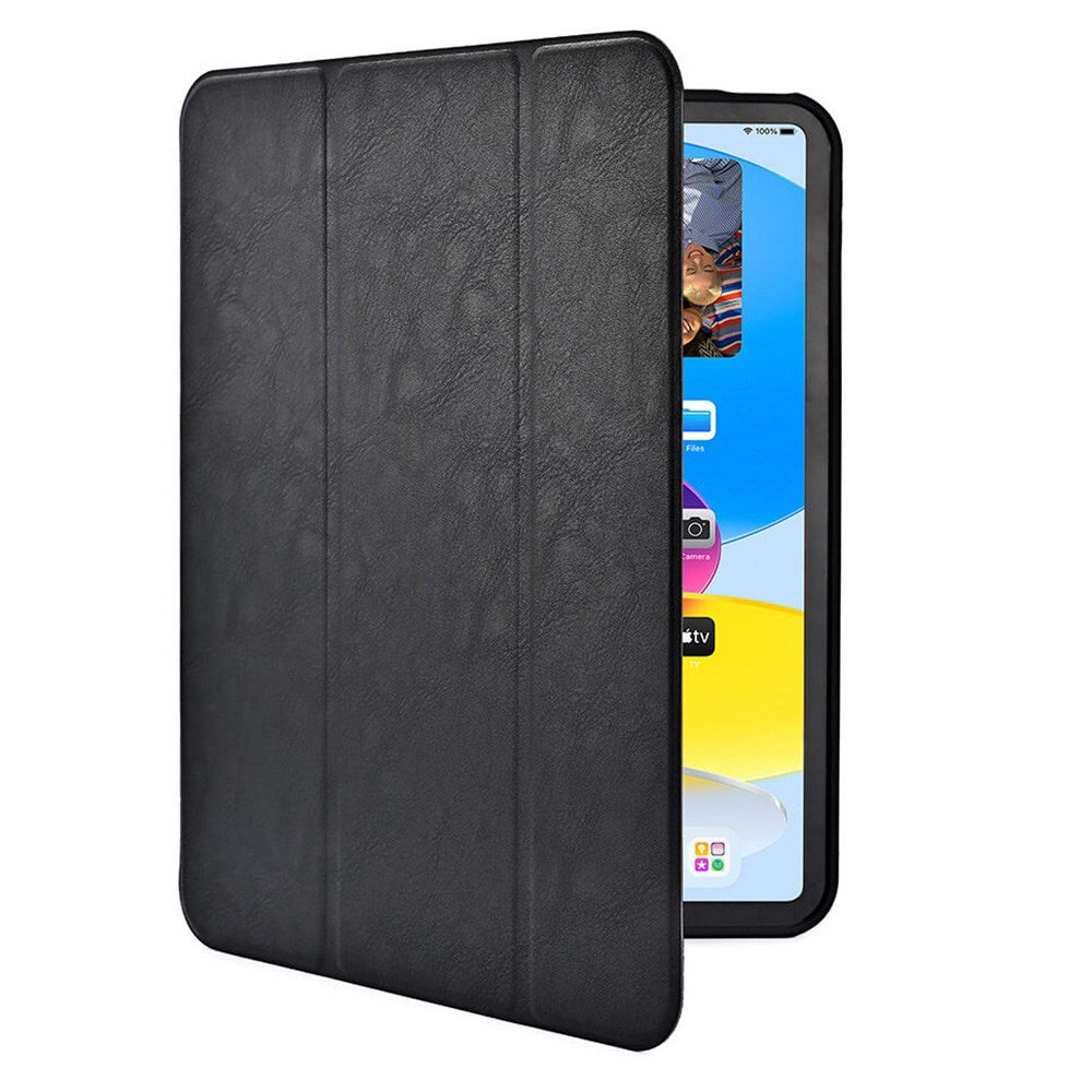 GEAR iPad 11" (2025) / iPad 10.9" (2024/2022) Pencilpocket Læder Flip Cover - Sort