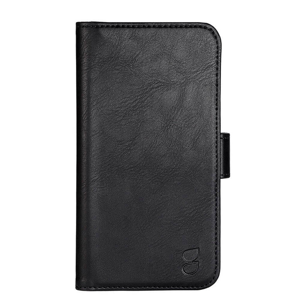 GEAR iPhone 14 Pro Wallet - Læder Flip Cover m. Pung til 3 Kort - Sort