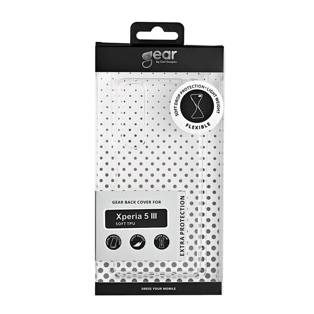 Sony Xperia 5 III GEAR Fleksibelt Plastik Mobil Cover - Gennemsigtig