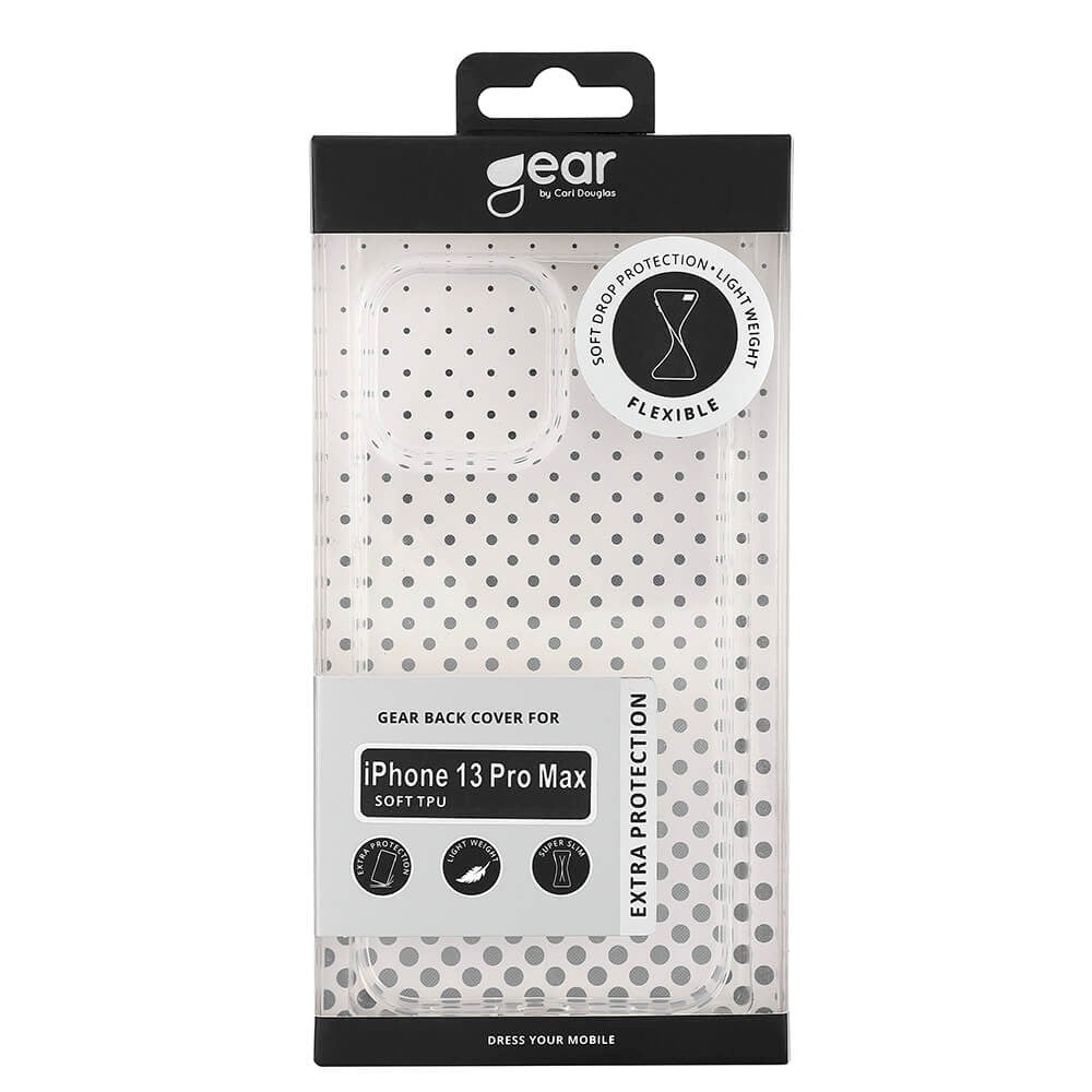iPhone 13 Pro Max GEAR Fleksibelt Plastik Mobil Cover - Gennemsigtig