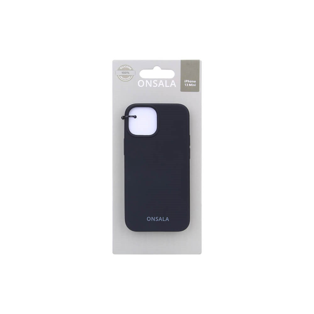 Onsala Collection iPhone 13 Mini Liquid Silikone Bagside Cover - Black
