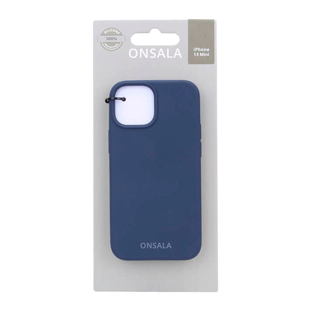 Onsala iPhone 13 Mini Onsala Collection True Liquid Silikone Bagside Case - Cobalt Blue