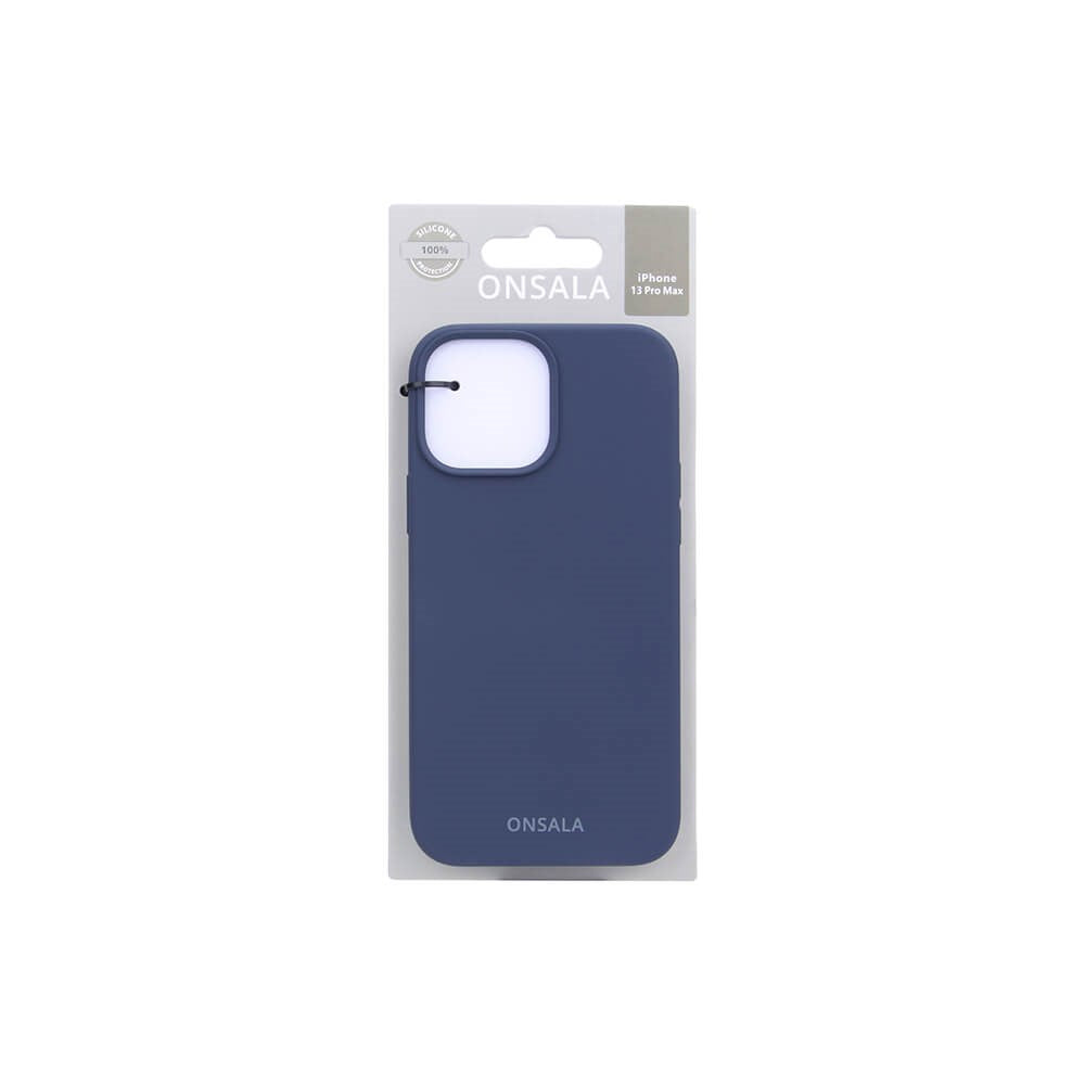 iPhone 13 Pro Max Onsala Collection Liquid Silikone Bagside Case - Cobalt Blue