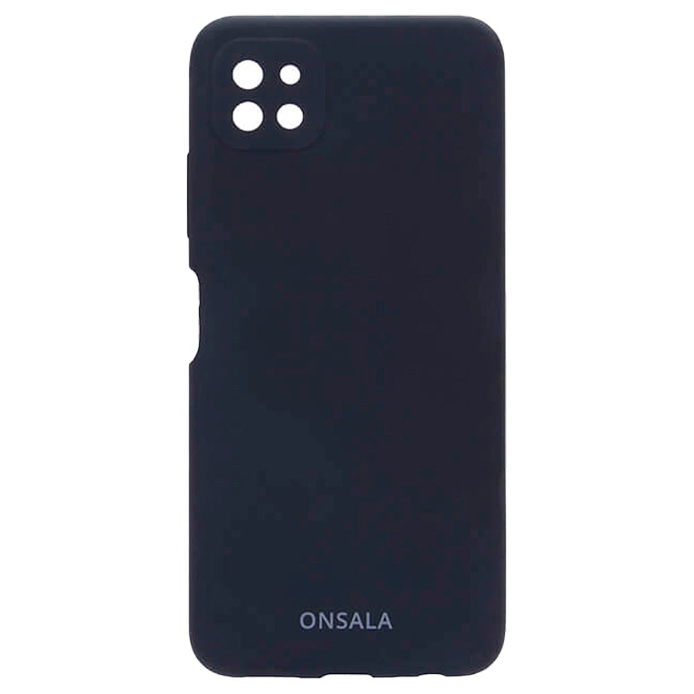 Samsung Galaxy A22 (5G) Onsala Collection Liquid Silikone Bagside Case - Black