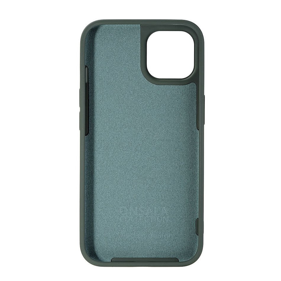 iPhone 13 / 14 Onsala Silikone Bagside Case - Olive Green