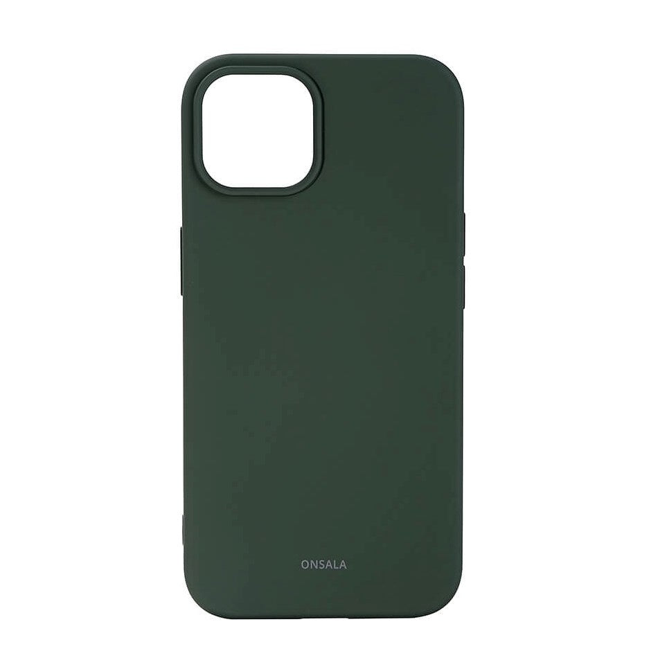 iPhone 13 / 14 GEAR Onsala Silikone Bagside Case - Olive Green