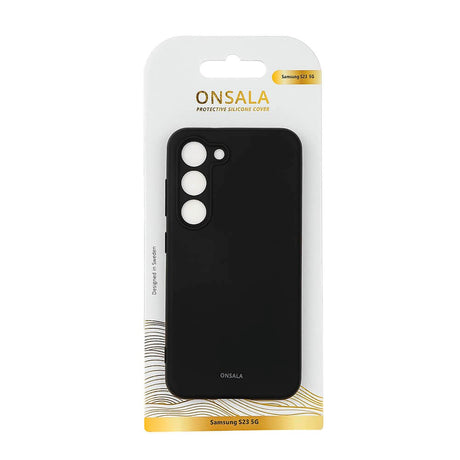 Samsung Galaxy S23 GEAR Onsala Silikone Bagside Case - Black